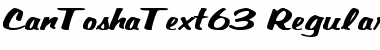 CanToshaText63 Regular Font