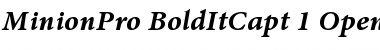 Minion Pro Bold Italic Caption