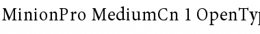 Minion Pro Medium Cond Font