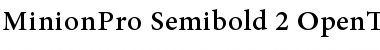 Minion Pro Semibold Font