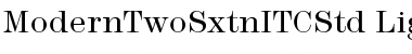 Download Modern TwoSxtn ITC Std Font