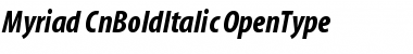 Myriad Cn Bold Italic