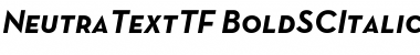 Neutra Text TF SC Bold Italic