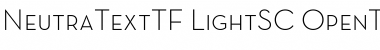 Neutra Text TF Light SC Regular Font