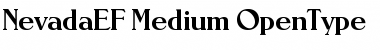 NevadaEF Medium Font