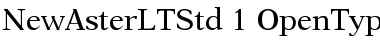 New Aster LT Std Regular Font