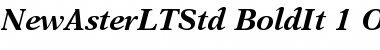 New Aster LT Std Bold Italic Font