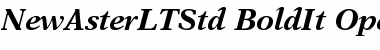 New Aster LT Std Bold Italic