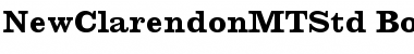 New Clarendon MT Std Bold Font