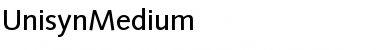 UnisynMedium Regular Font