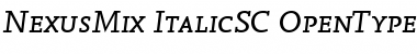 Download NexusMix-ItalicSC Font