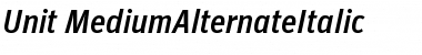 Download Unit-MediumAlternateItalic Font