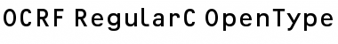 OCRF-RegularC Regular Font