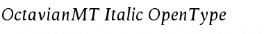 Octavian MT Italic Font