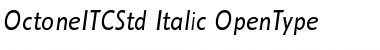 Octone ITC Std Italic Font