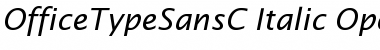 OfficeTypeSansC Italic Font