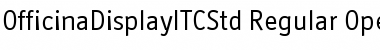 Officina Display ITC Std Regular Font