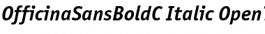 OfficinaSansBoldC Italic Font