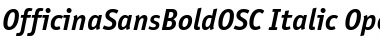 OfficinaSansBoldOSC Italic