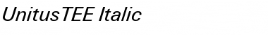 UnitusTEE Italic Font