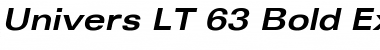 Univers LT 53 Extended Bold Italic