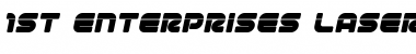 1st Enterprises Laser Italic Font