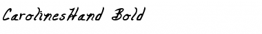 CarolinesHand Bold Font