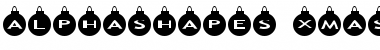 AlphaShapes xmas balls Font