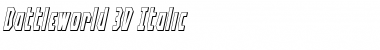 Battleworld 3D Italic Font