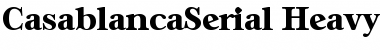 Download CasablancaSerial-Heavy Font