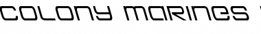 Colony Marines Leftalic Italic Font