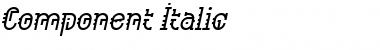 Component Italic Font