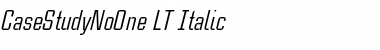 CaseStudyNoOne LT Italic