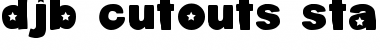 DJB Cutouts-Stars Bold Font