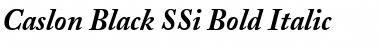 Caslon Black SSi Bold Italic