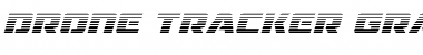 Drone Tracker Gradient Italic Font