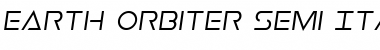 Earth Orbiter Semi-Italic Semi-Italic Font