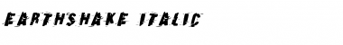 Download Earthshake Italic Font