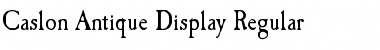 Download Caslon-Antique-Display Font