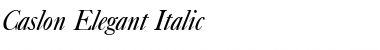 Caslon-Elegant Italic Font