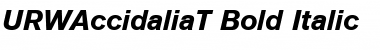 URWAccidaliaT Bold Italic Font