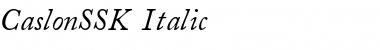 CaslonSSK Italic Font