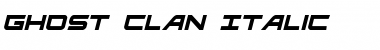 Ghost Clan Italic Font