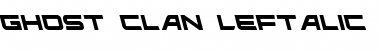 Ghost Clan Leftalic Font