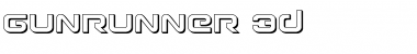 Gunrunner 3D Regular Font