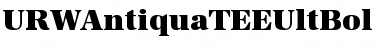 URWAntiquaTEEUltBol Regular Font