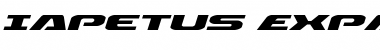 Iapetus Expanded Italic Expanded Italic Font