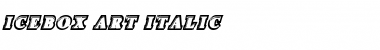 Icebox Art Italic Italic Font