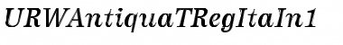 Download URWAntiquaTRegItaIn1 Font