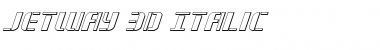 Jetway 3D Italic Font
